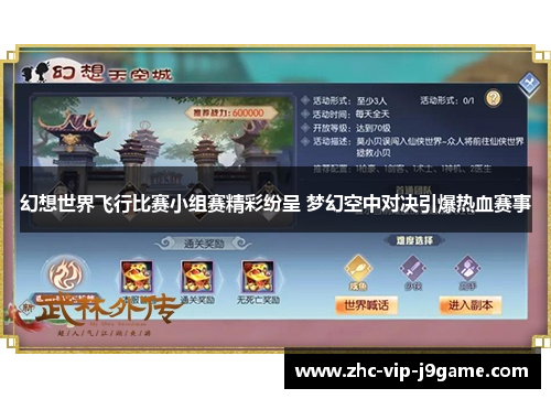 幻想世界飞行比赛小组赛精彩纷呈 梦幻空中对决引爆热血赛事 幻想世界飞行比赛小组赛精彩纷呈 梦幻空中对决引爆热血赛事