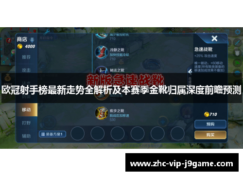 欧冠射手榜最新走势全解析及本赛季金靴归属深度前瞻预测